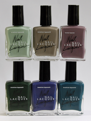 american apparel nail lacquer nail polish bottles