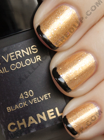 Chanel Gold Lamé, Illusion D'or & Black Velvet Swatches, Review and  Comparisons : All Lacquered Up