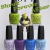 OPI Shrek Forever After Collection Swatches, Review and Comparisons