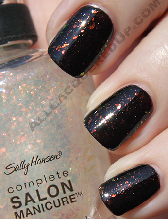 sally hansen hidden treasure midnight in ny complete salon manicure swatch