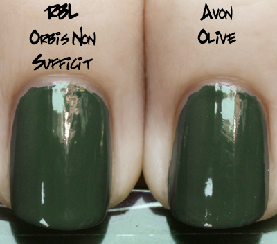 Avon Olive Green Nail Polish Comparison