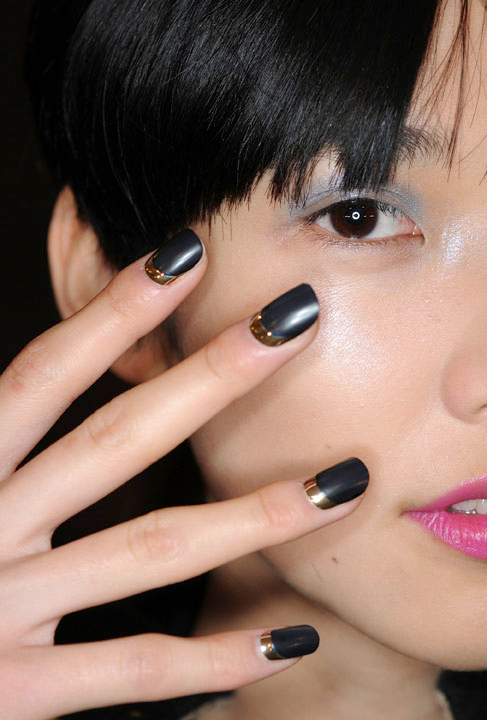 cnd ruffian nail nyfw fw 10 matte moon manicure Get The Look The CND Ruffian 