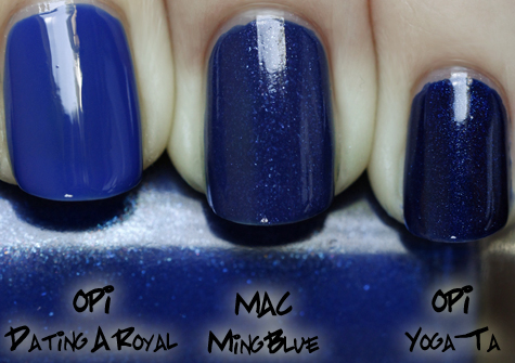 mac-ming-blue-swatch-comparison-opi-royal-yoga-ta