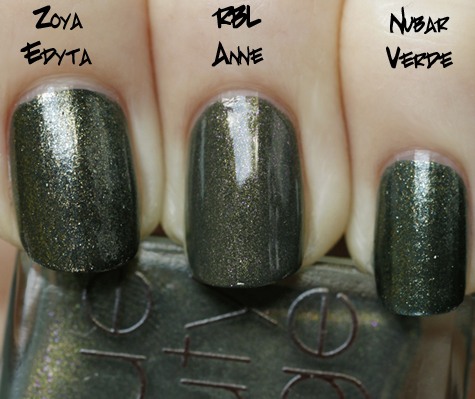 rbl anne compared with zoya edyta and nubar verde