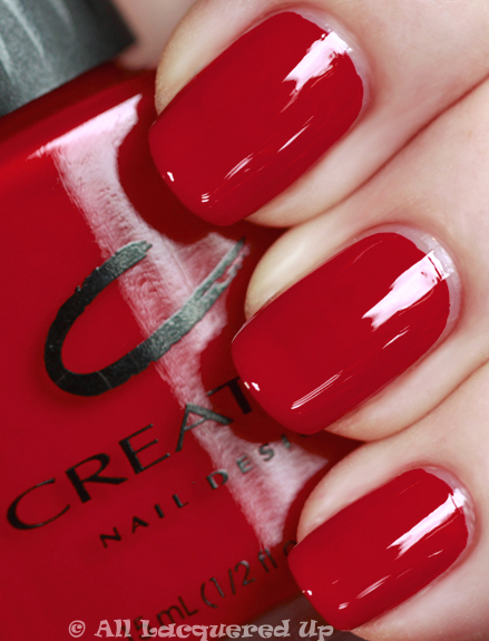 Red Nail Polish. cnd wildfire swatch red nail