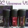 MAC Venomous Villains Bad Fairy, Formidable and Mean & Green Swatches, Review & Comparisons