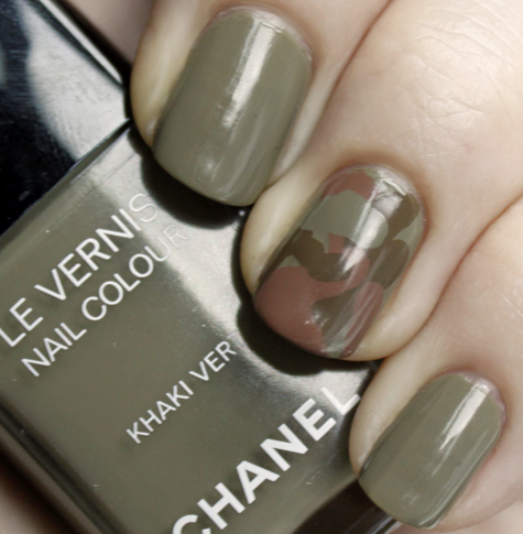 nyfw-notd-challenge-chanel-khaki-camouflage-manicure