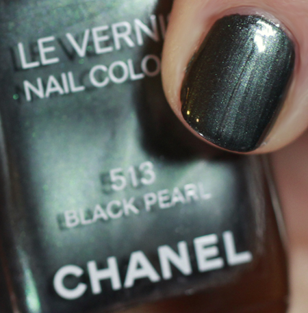 40 Eye-Catching Toe Nail Art Designs : Chanel + Pearl Black Toe Nails