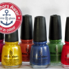 China Glaze Anchors Away Spring 2011 Collection – Knotty Nauticals Swatches & Review