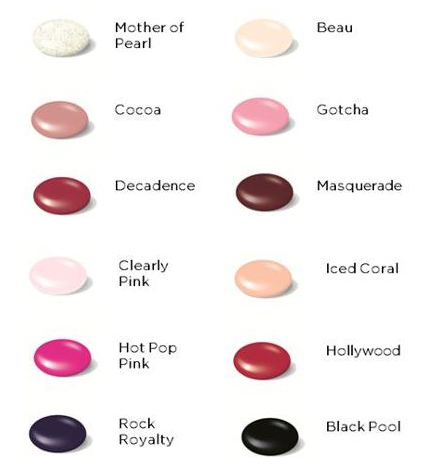 Cnd Shellac Nail Polish Colour Chart