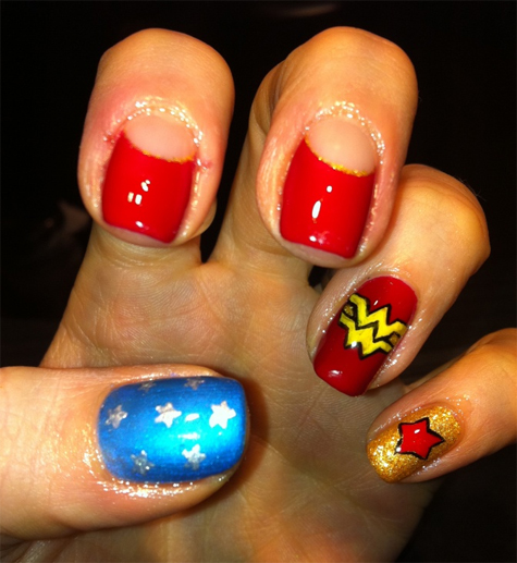 wonder woman nail art junkie keri b MAC Wonder Woman Obey Me Spirit of wonder woman nail art junkie keri b MAC Wonder Woman Obey Me Spirit of