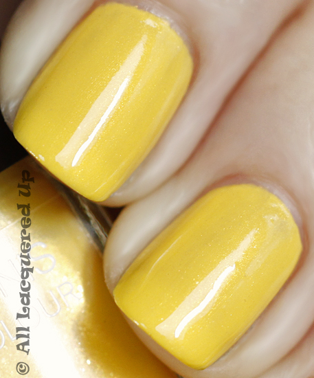 chanel mimosa nail polish swatch close up summer 2011