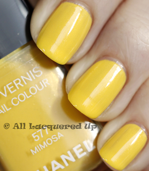 Chanel Mimosa Le Vernis from the Summer 2011 Collection - Swatch, Review  and Comparison : All Lacquered Up