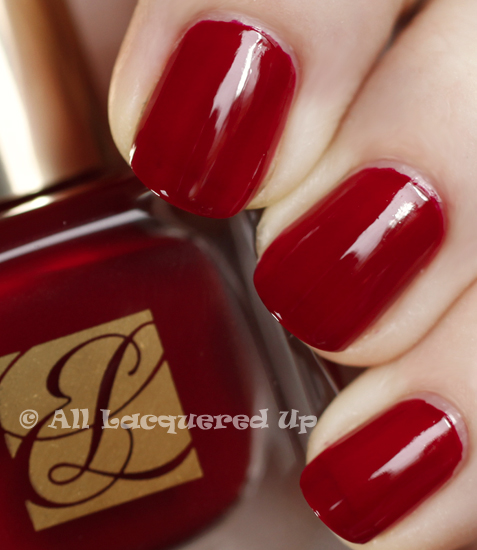 estee lauder enchanted garnet swatch pure color nail lacquer spring 2011