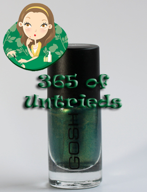 gosh golden dragon nail polish bottle 365 untried