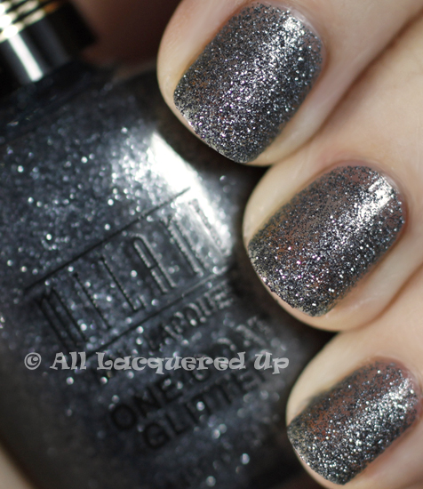 milani silver dazzle one coat glitter nail polish swatch 365 untrieds