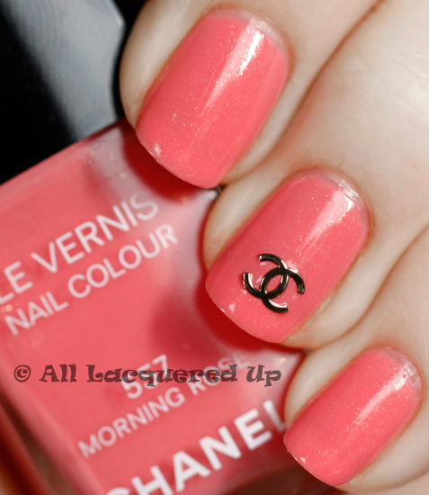 NAIL STICKER Brands Name, Rose Gold CHANEL