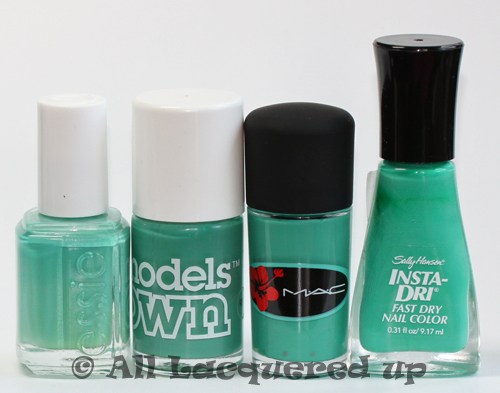 mac ocean dip surf baby nail polish comparison