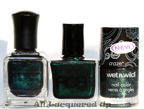 rgb sea comparison with deborah lippmann dont call me mama and wet n wild morbid