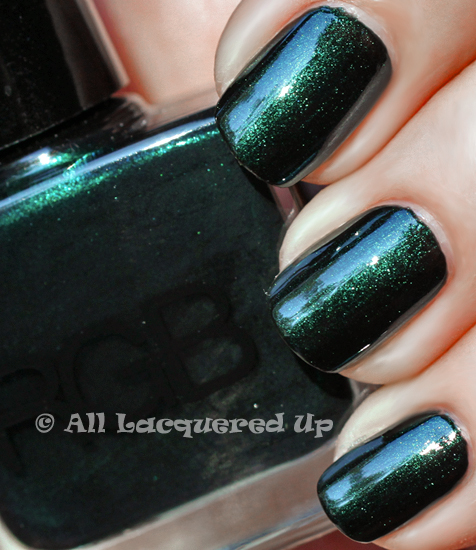 rgb sea nail polish swatch of rgb sea in the sun