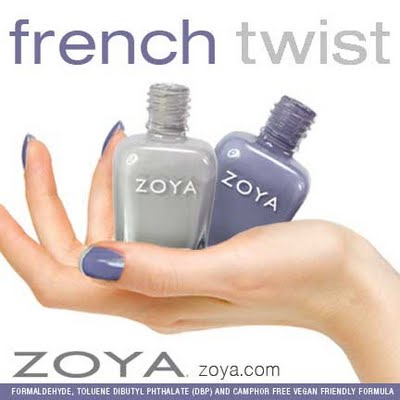 french twist how to. zoya french twist manicure