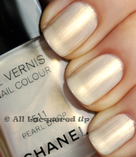 chanel pearl drop nail polish swatch from the chanel spring 2011 collection