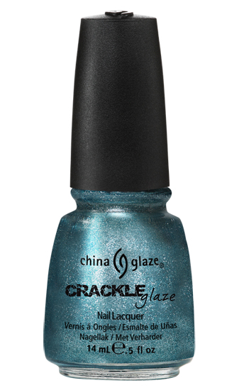 china glaze OXIDIZED AQUA crackle metal nail polish