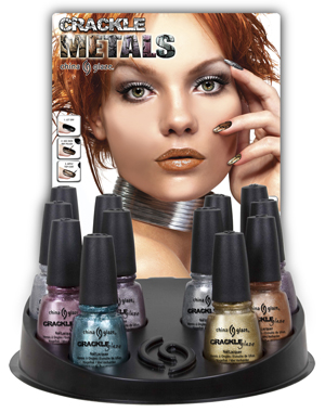 china glaze crackle metals crackle nail polish