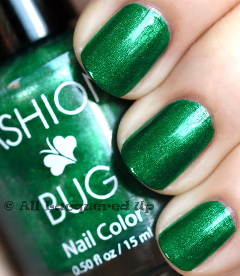 fashion bug shamrock nail polish swatch