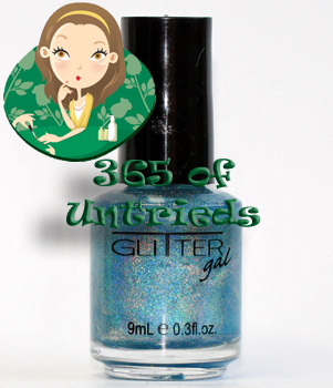 glitter gal blue holographic nail polish linear holographic prismatic