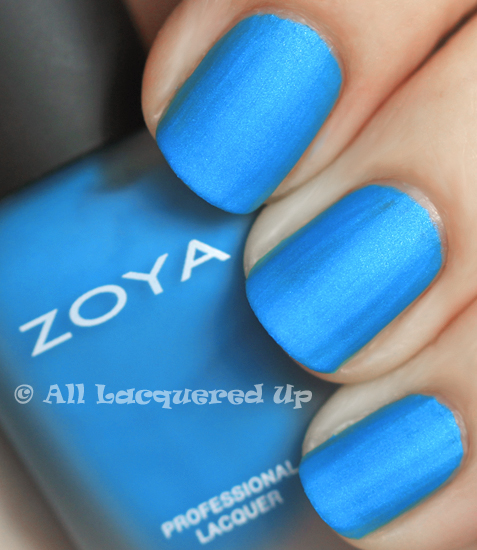 zoya phoebe mod matte nail polish swatch from the zoya modmatte summer 2011 collection