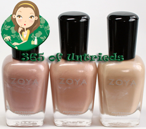 zoya touch collection nail polishes, zoya pandora, zoya minka & zoya shay