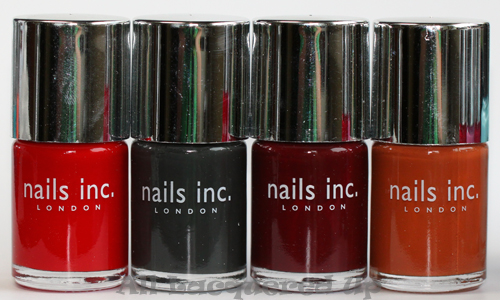 nails inc charing cross, nails inc paddington, nails inc st pancras and nails inc fenchurch street nail polishes from the fall autumn 2011 collection