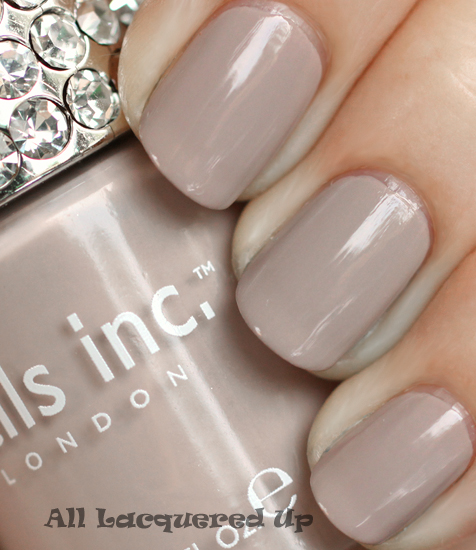 Nails Inc Porchester Square is a pale mushroom taupe creme