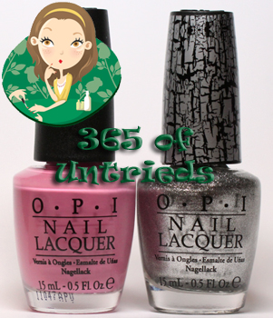 opi sparrow me the drama nail polish and opi silver shatter crackle nail polish