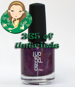 ozotic pro 513 purple holographic nail polish linear holo