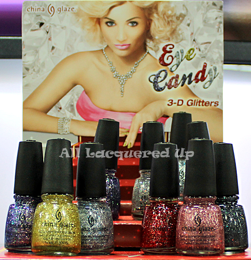 china glaze eye candy 3d glitter nail polish 2011