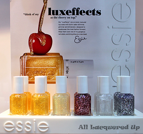 essie luxeffects luxe effects nail polish top coat bling holiday 2011 collection