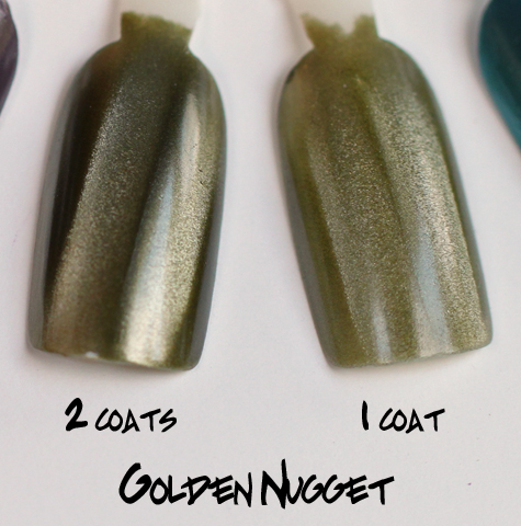 layla golden nugget magneffect magnetic nail polish