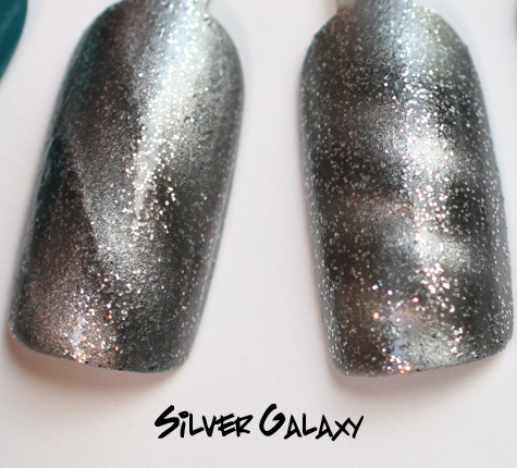 layla silver galaxy magneffect magnetic nail polish swatch