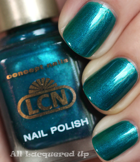 lcn blue laguna nail polish swatch