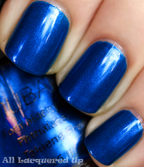 nubar indigo ocean nail polish swatch blue