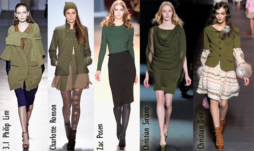 fall 2011 nail color polish trend fatigue military green olive Fall 2011