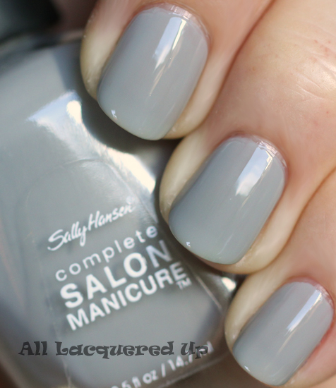 sally hansen dorien grey nail polish swatch fall 2011 nail trend Fall 2011 Nail Polish Trend   Real F*cking Grey Is Back!