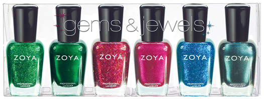 zoya gems jewels nail polish collection holiday 2011