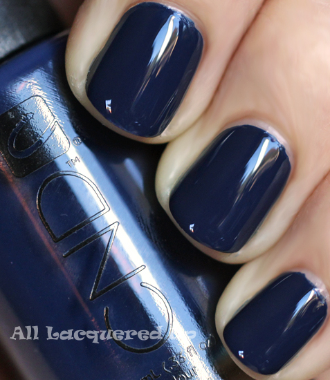 cnd midnight sapphire nail polish swatch fall 2011 blue nail trend Fall 2011