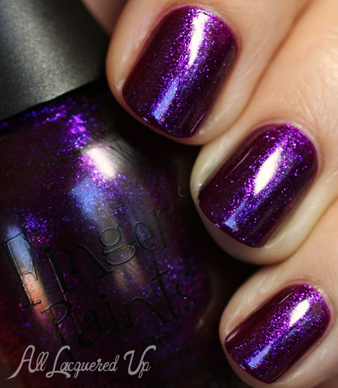 finger paints plum startled nail polish swatch fall surprises 2012