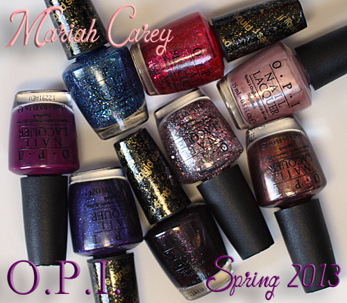 Mariah Carey for OPI Spring 2013 nail polish collection featuring Liquid Sand texture