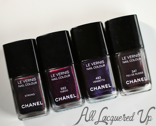 chanel taboo strong vendetta feu de russie comparison Treat Yo Self   Chanel Taboo Le Vernis Review, Swatch and Comparisons