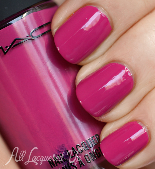 MAC Embrace Me nail polish swatch